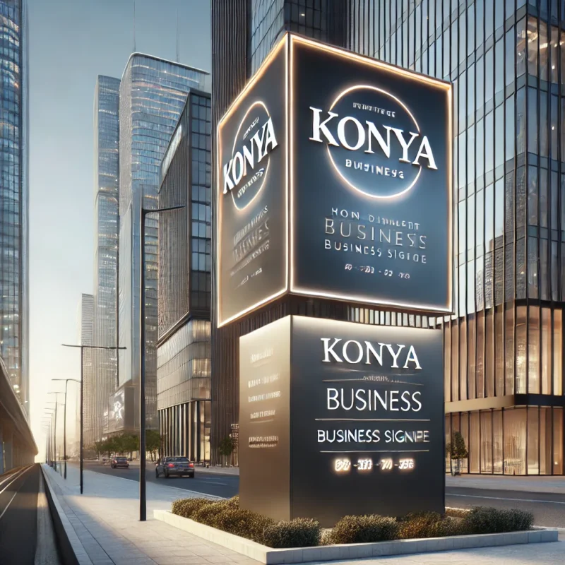 Konya ışıksız tabela örneği - Akça Tabela Reklam