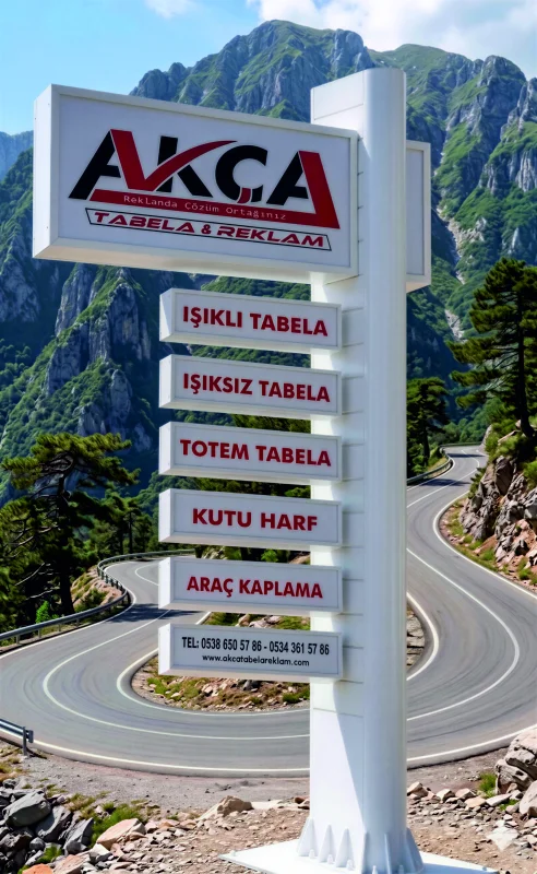 Konya totem tabela uygulaması - Akça Tabela Reklam