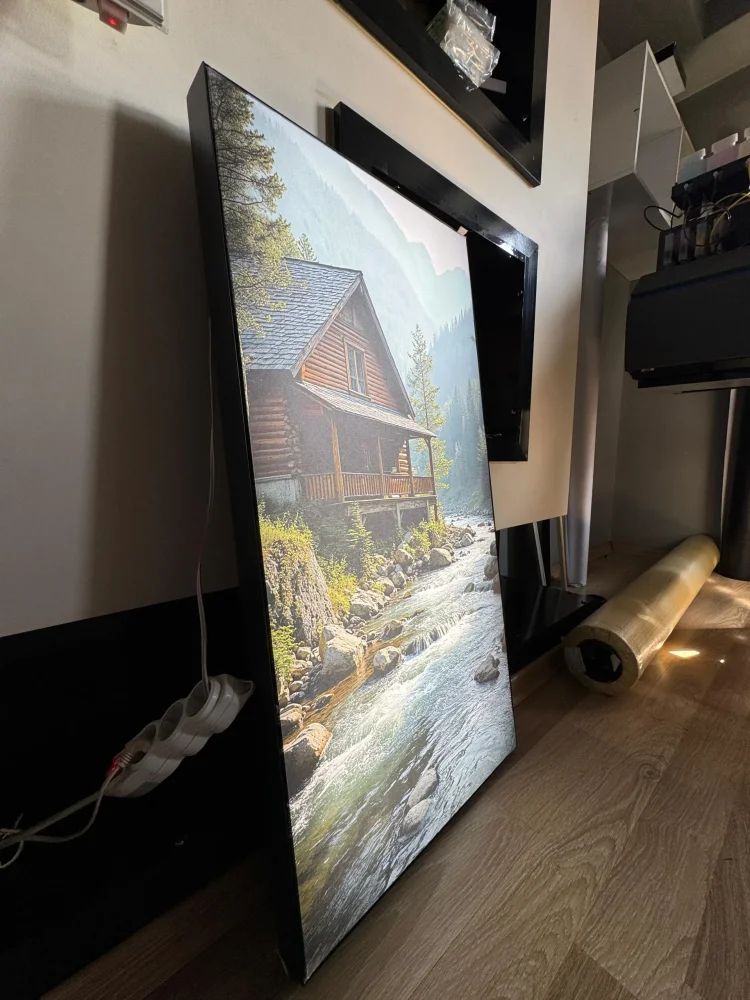 İç mekân LED kumaş lightbox örneği